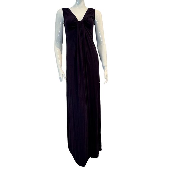 Max Studio Sleeveless Maxi Dress Size M | Twisted Knot Draped Evening Gown - Picture 1 of 5